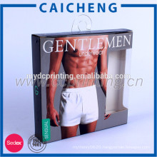Men underwear packaging paper box with hanger